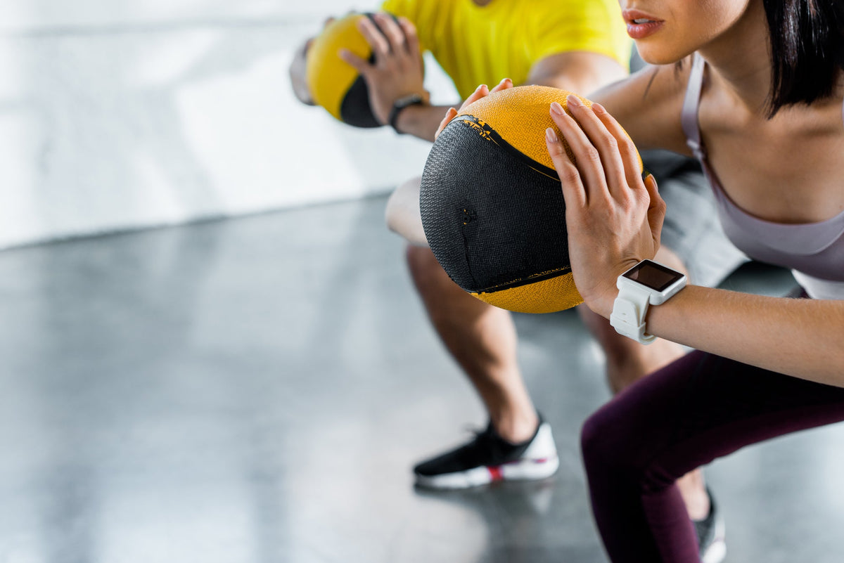 young fit man performing HIIT