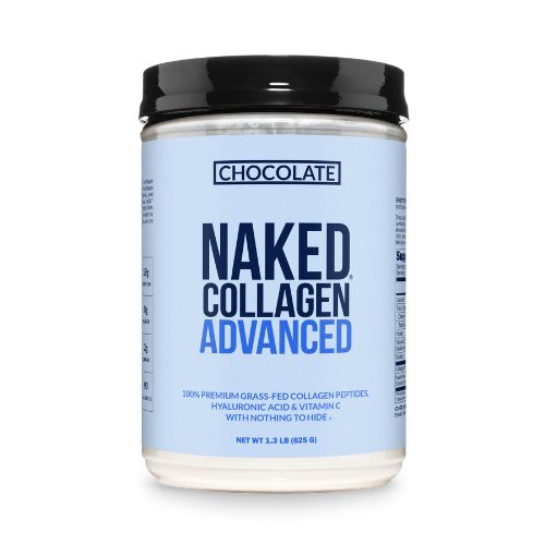 Chocolate Collagen Peptides with Hyaluronic Acid | Naked Collagen Advanced - 1.3 LB