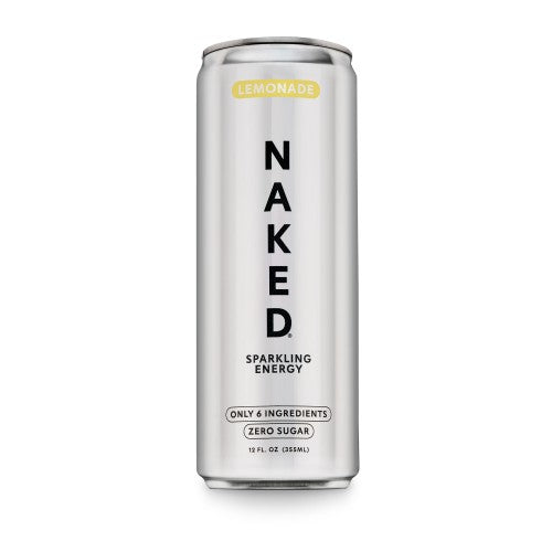 Energía Espumosa Naked de Limonada | Bebida Energética Limpia - 12 Latas
