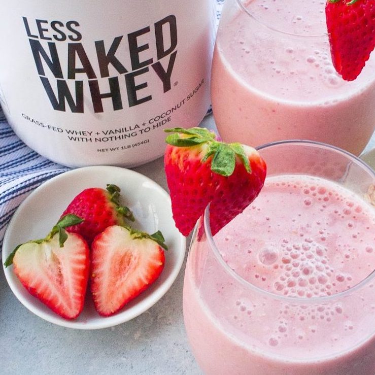 Vanilla Berry Smoothie by Healthsomeness.com