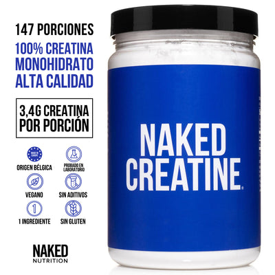 Monohidrato de creatina en polvo 500 g | Naked Creatine - 1,1 lb