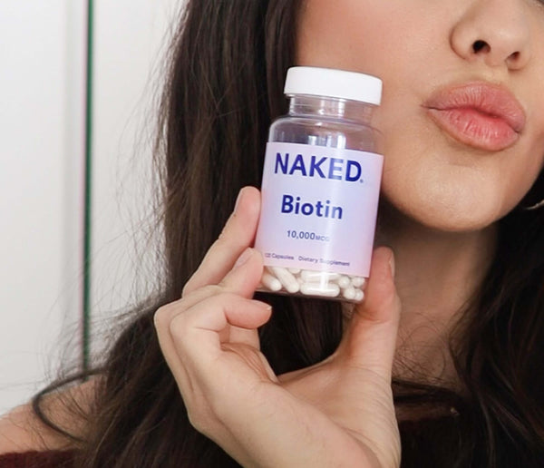 Incorporate our biotin supplement into your daily routine to achieve healthy, nourished hair and radiant skin.