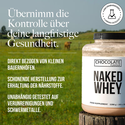 Schokoladen-Molkenproteinpulver | Naked Schokoladenmolke - 450g