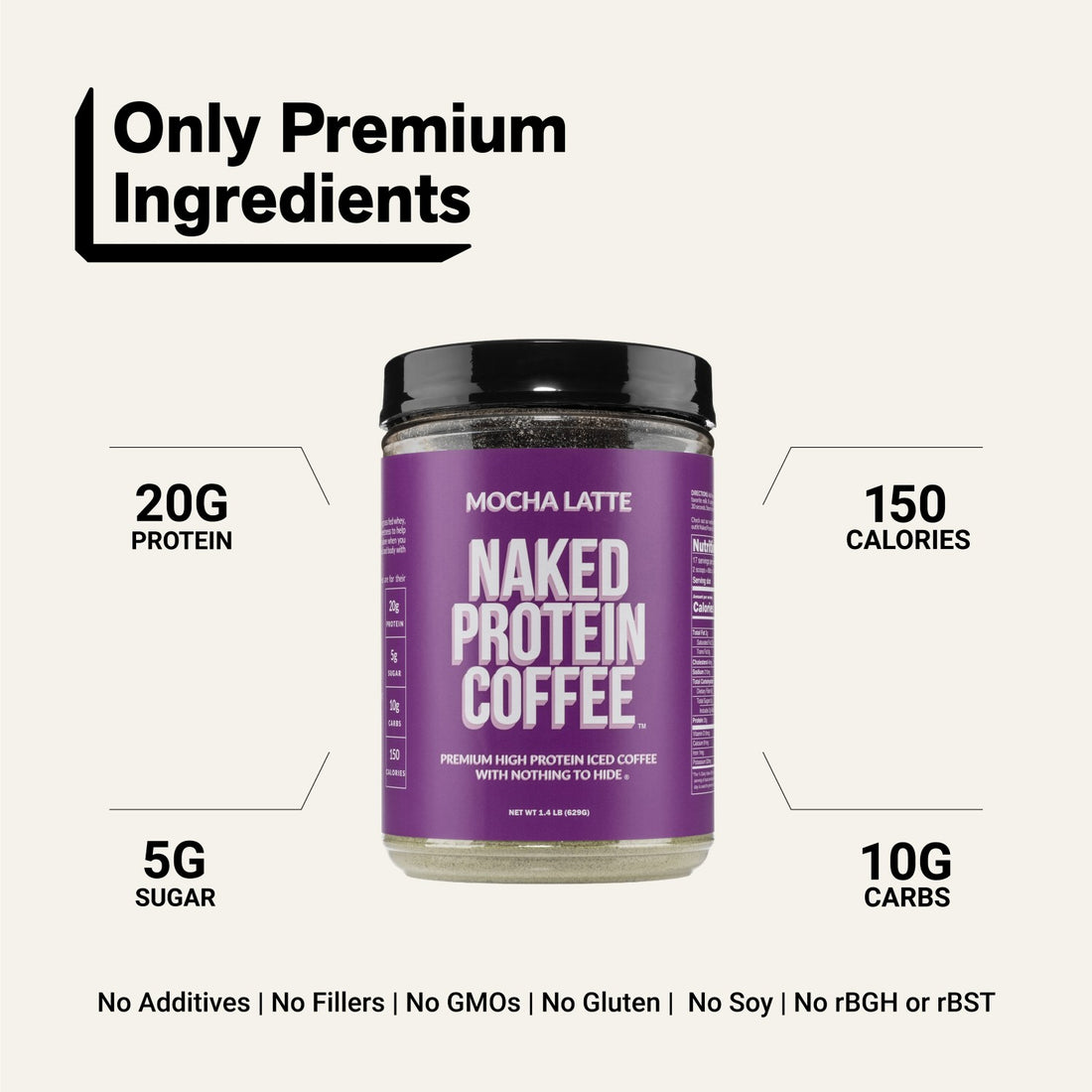 naked protein coffee mocha latte ingredients and benefits