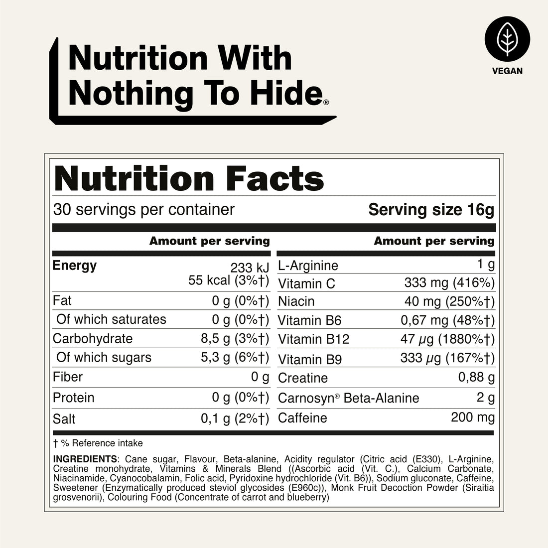 Watermelon Pre Workout Supplement | Naked Energy - 480g