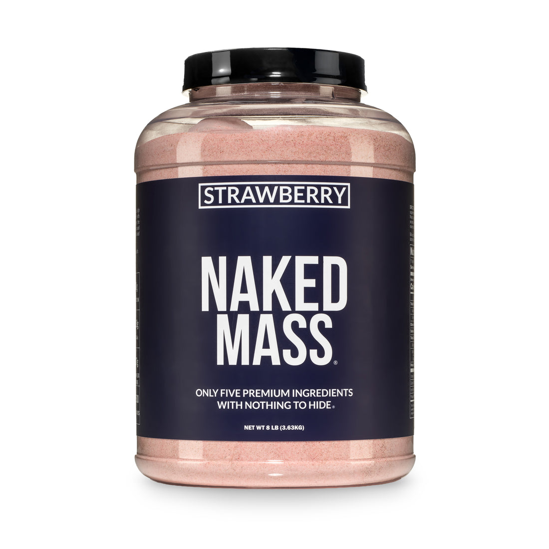 Suplemento proteico para aumentar de peso con sabor a fresa | Naked Mass - 8 libras