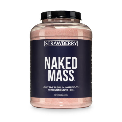 Suplemento proteico para aumentar de peso con sabor a fresa | Naked Mass - 8 libras
