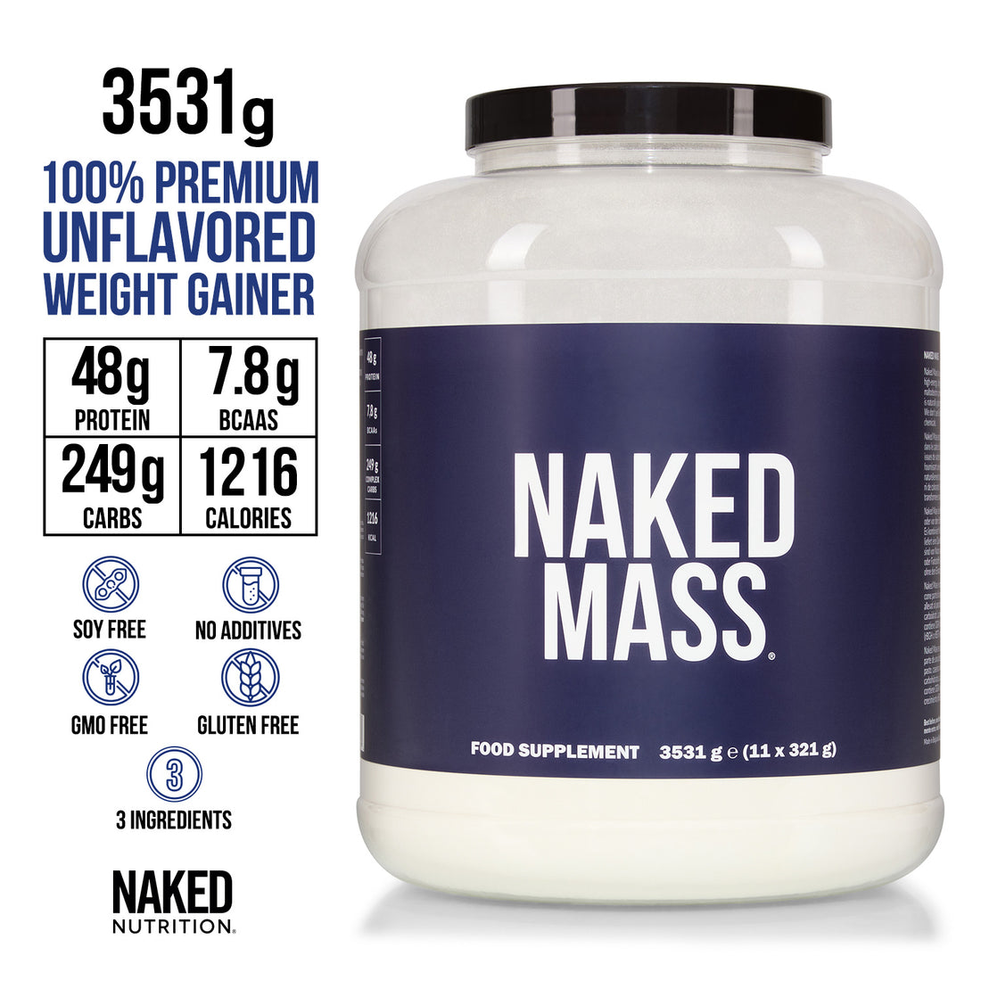 Mass Gainer Proteinergänzung | Naked Mass
