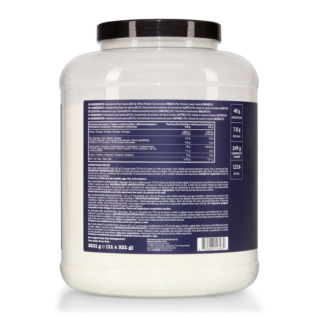 Mass Gainer Proteinergänzung | Naked Mass