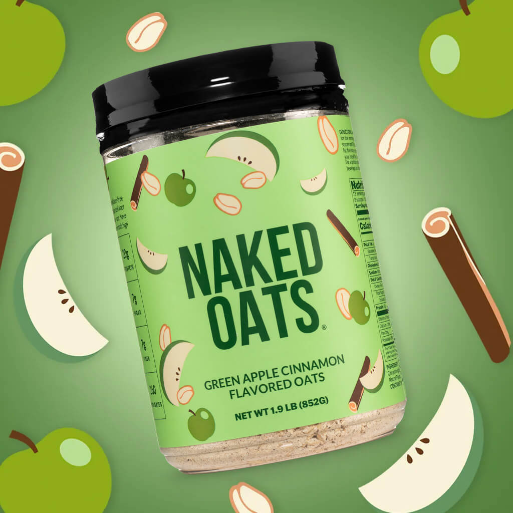 Avena proteica con manzana verde y canela | Naked Oats