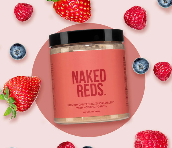 Add our reds powder to water or smoothies. Best used first thing in the morning, after lunch, or between meals.