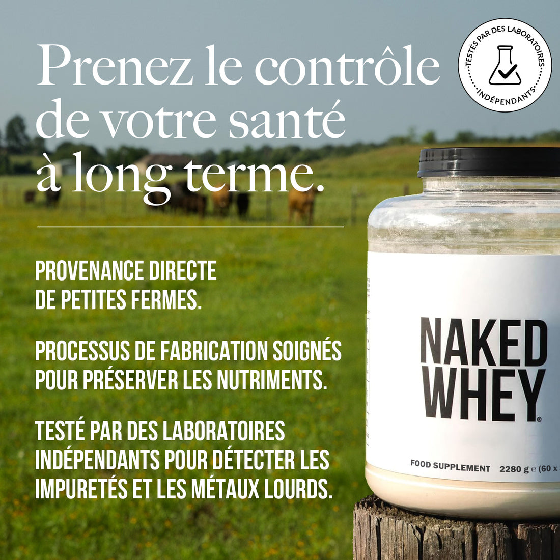 Protéine de Whey en Poudre | Naked Whey - 2280g