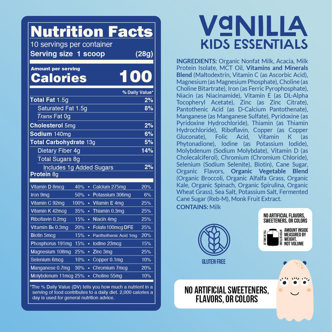 vanilla kids protein powder
