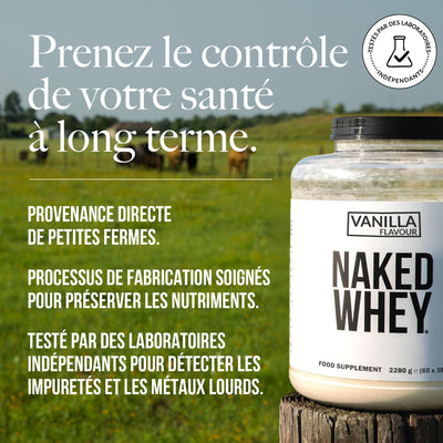 Protéines de Whey à la vanille | Naked Vanilla Whey - 2280g