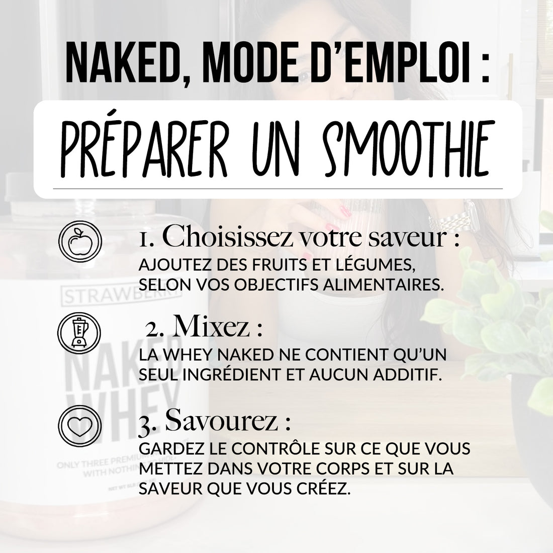 Protéines de Whey à la vanille | Naked Vanilla Whey - 2280g
