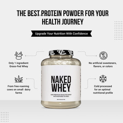 Proteine del Siero di Latte da Allevamento al Pascolo | Naked Whey - 2280g