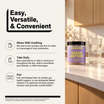 naked adaptogen lavender lemon mixing directions