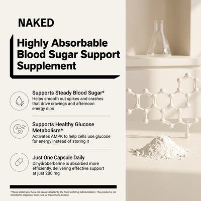 naked berberine supplement benefits infographic