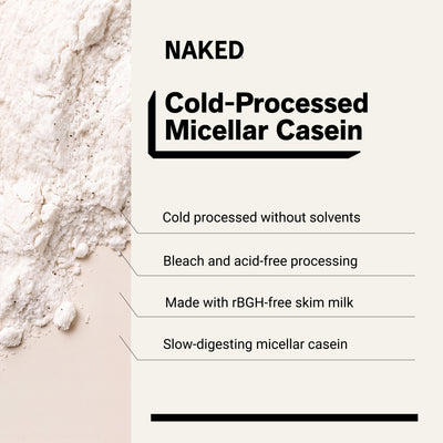 naked casein vanilla 2lb with 3 ingredients and 26g protein.