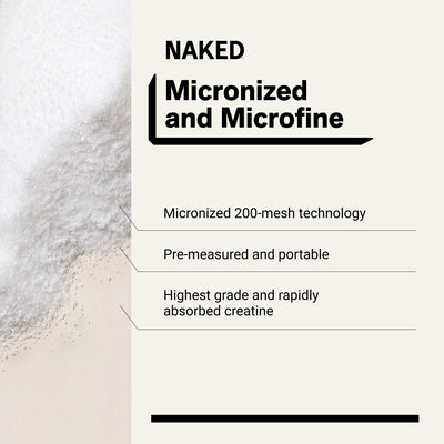 Naked Creatine capsules with 2.5g creatine per serving