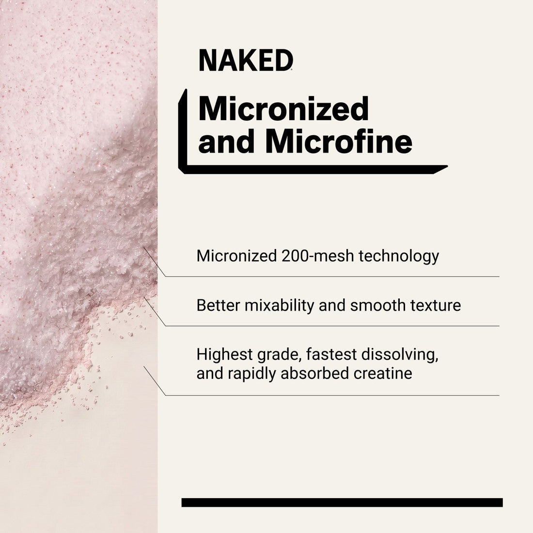 Ingredients: Naked Creatine Strawberry with 5g creatine per serving.