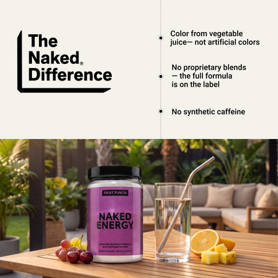 naked energy fruit punch pre-workout ingredient highlights.