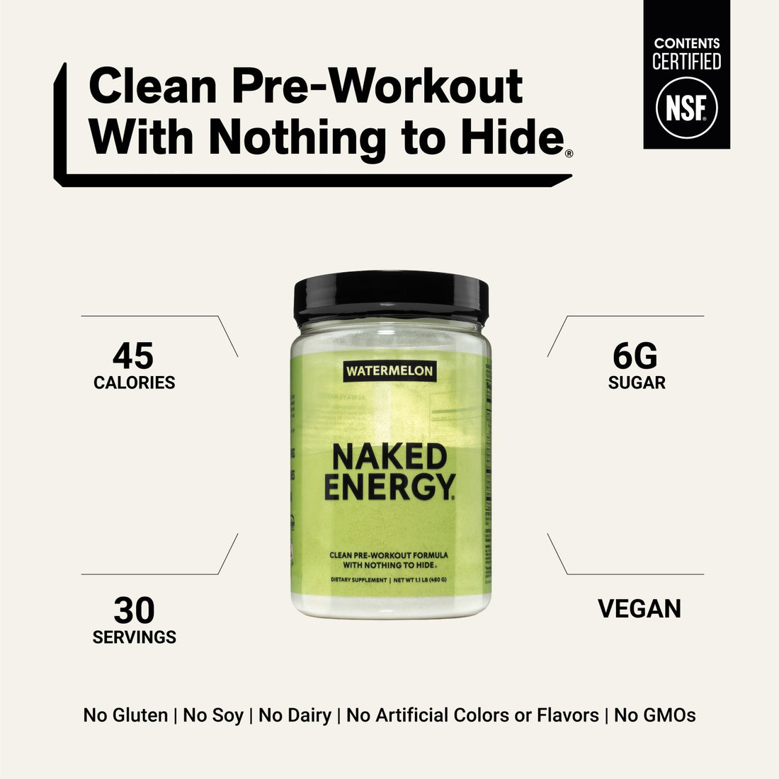 naked energy watermelon pre-workout overview.