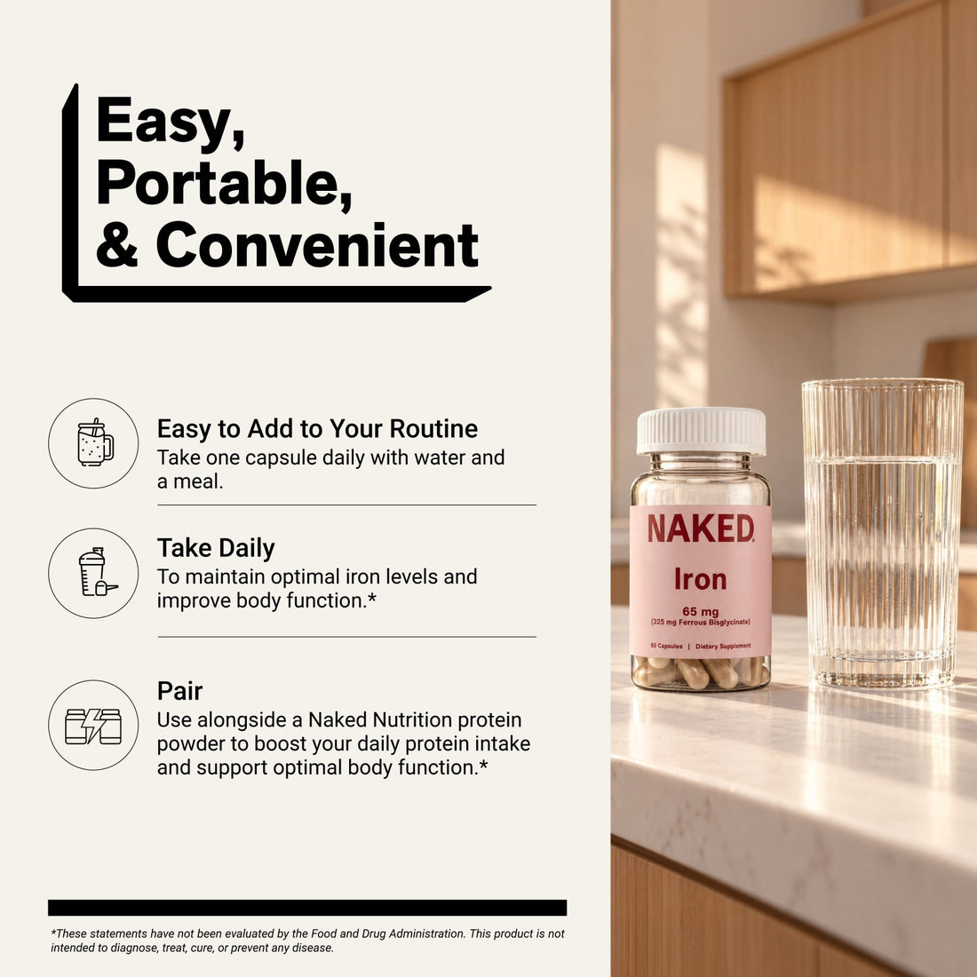 naked iron capsule daily use directions
