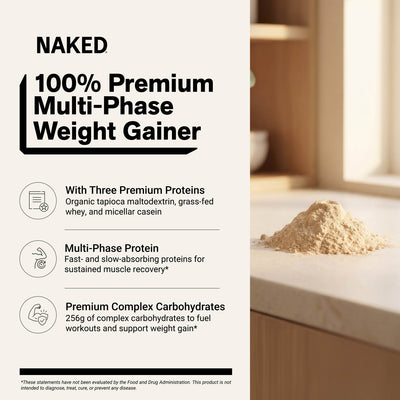 naked mass chocolate peanut butter weight gainer benefits