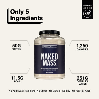naked mass vanilla 8 lb
