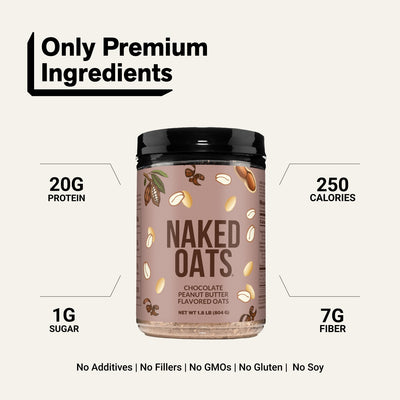 naked oats chocolate peanut butter product overview