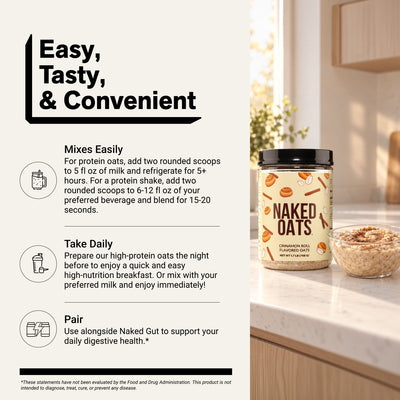 naked oats cinnamon roll preparation directions