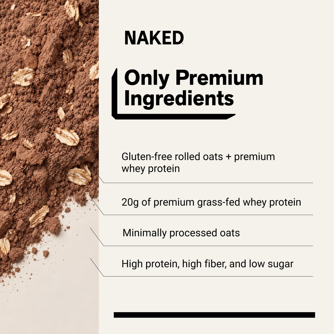 naked oats double chocolate product overview