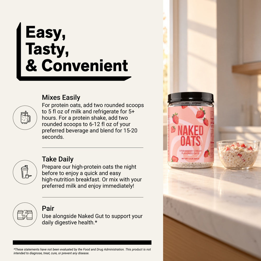 naked oats strawberry cream preparation directions