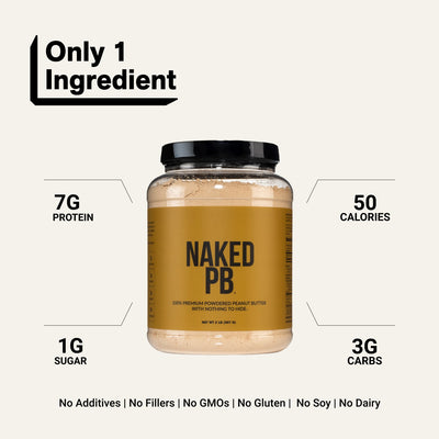 naked pb 2 lb peanut butter powder product overview