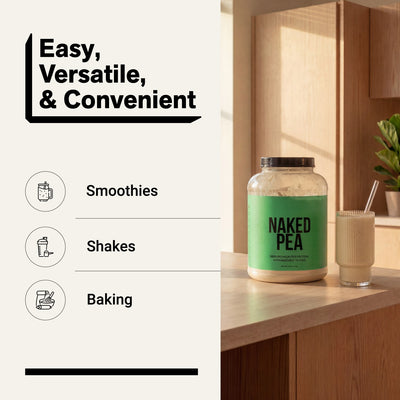 naked pea unflavored for smoothies, shakes and baking