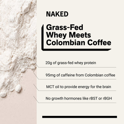 naked protein coffee caramel latte with 20 g protein