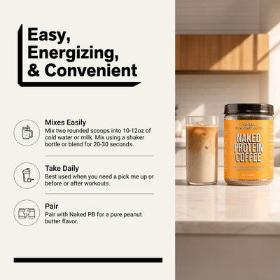 naked protein coffee vanilla latte mixing directions