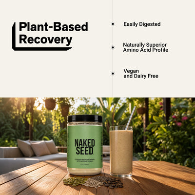 naked seed plant-based recovery infographic