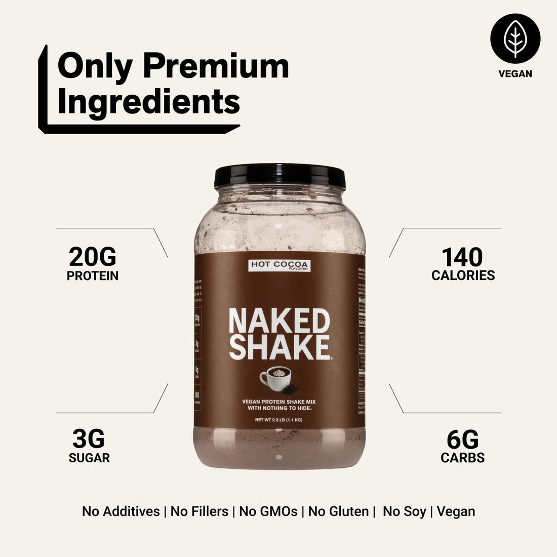 naked shake hot cocoa product overview