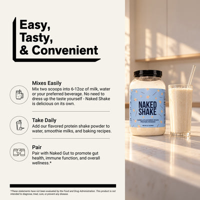 naked shake vanilla mixing directions
