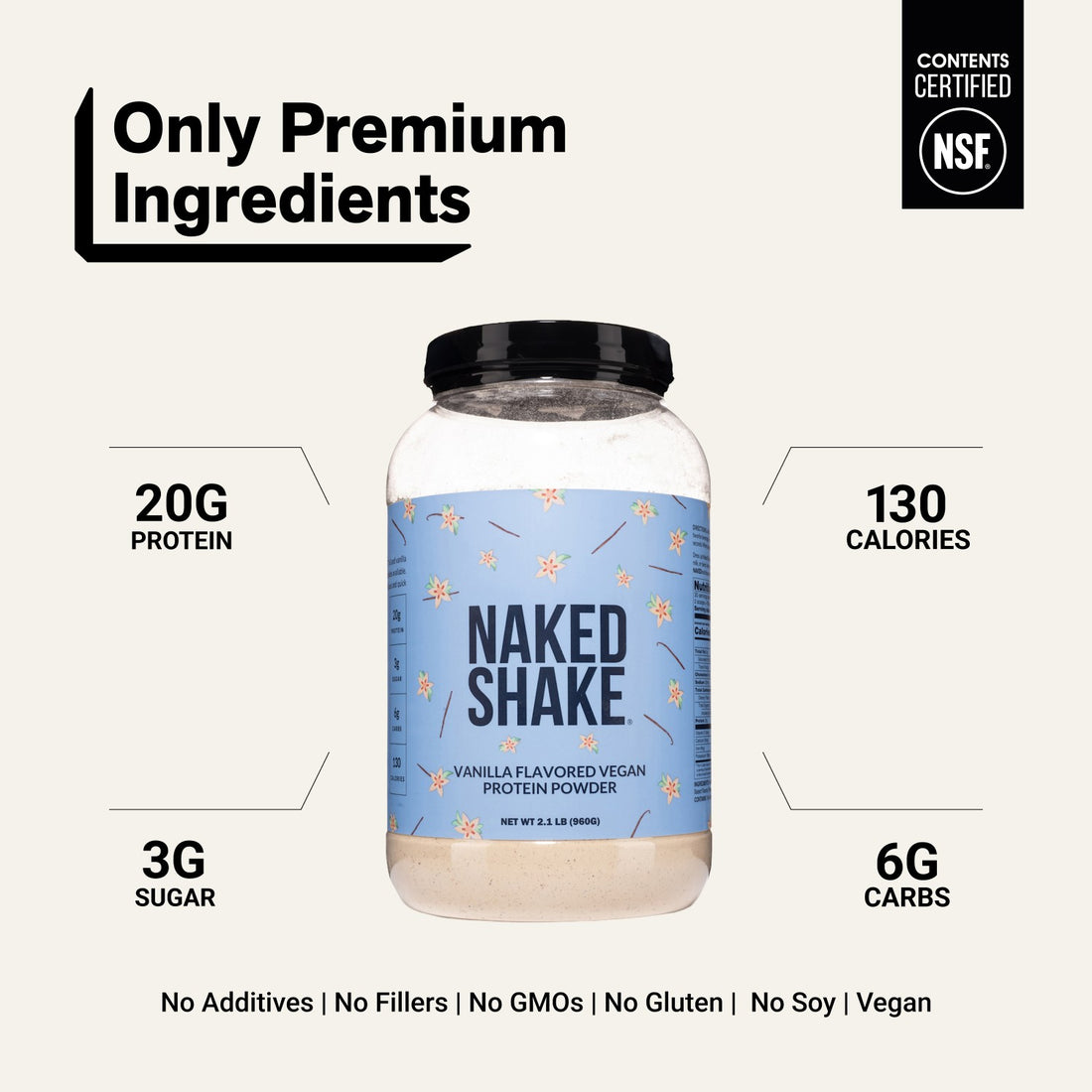 naked shake vanilla product overview