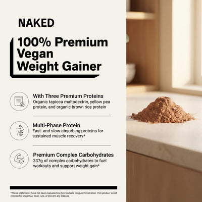 naked vegan mass chocolate weight gainer benefits