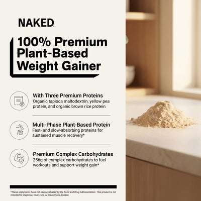 naked vegan mass chocolate peanut butter weight gainer benefits