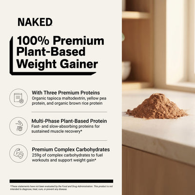 naked vegan mass double chocolate weight gainer benefits