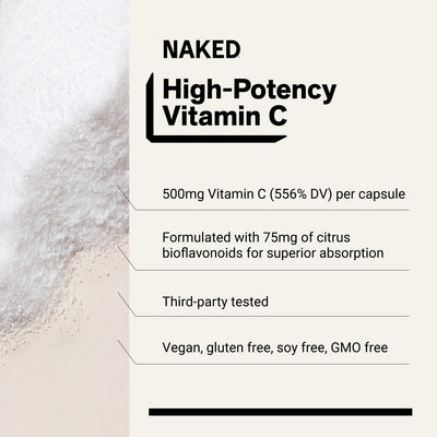 naked vitamin c 500 mg capsule product overview