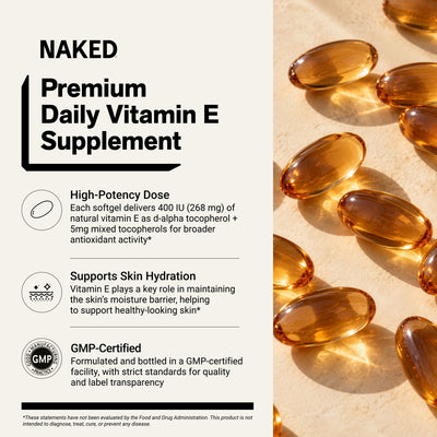 naked vitamin e supplement benefits infographic