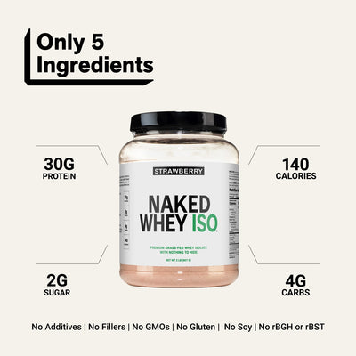naked whey iso strawberry product overview