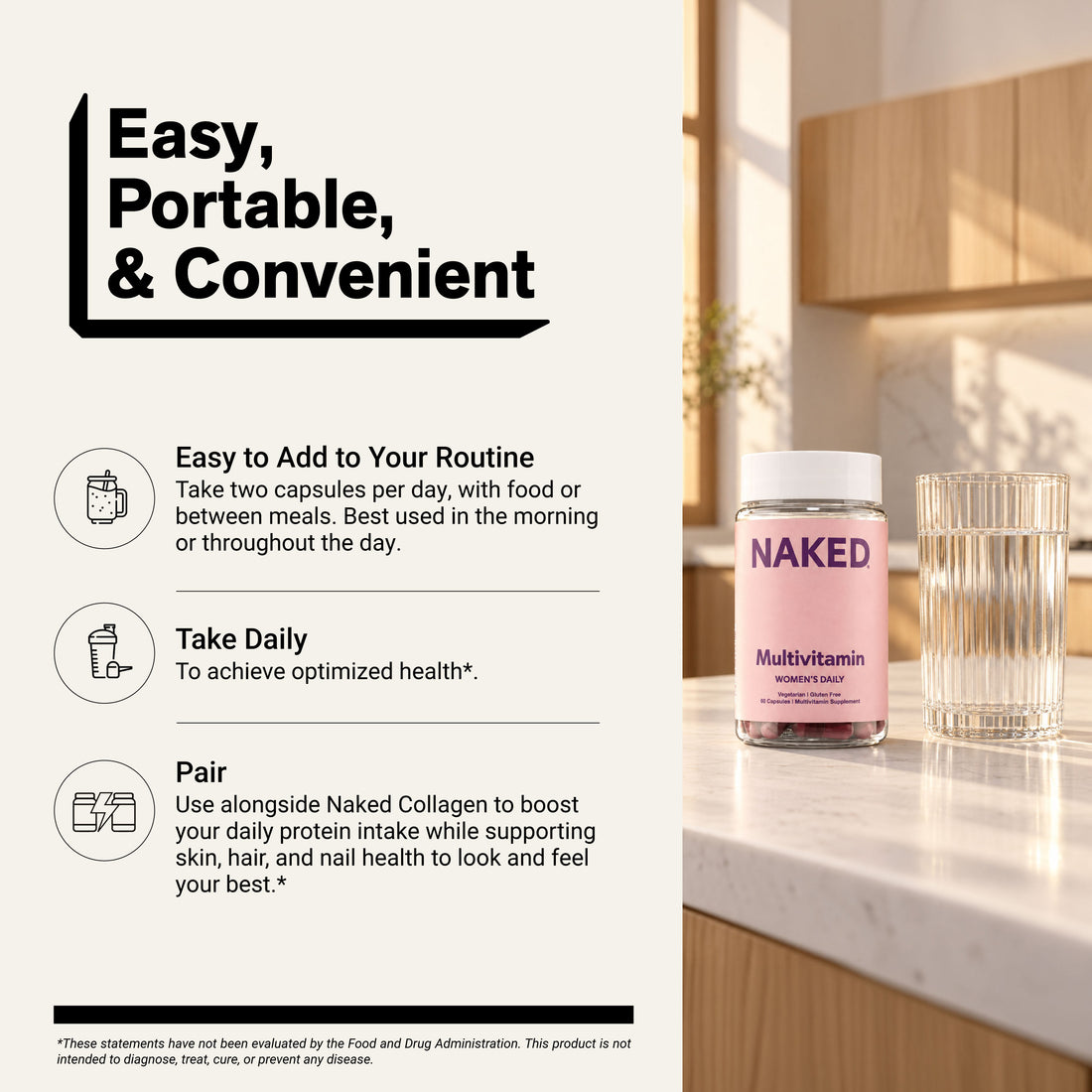 naked women's multivitamin daily use directions