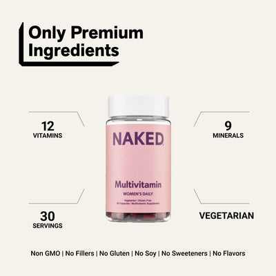 naked women's multivitamin product overview